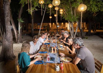 Dinner at saronde Island resort